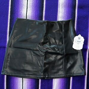 Altar'd State Faux Leather Mini Skirt